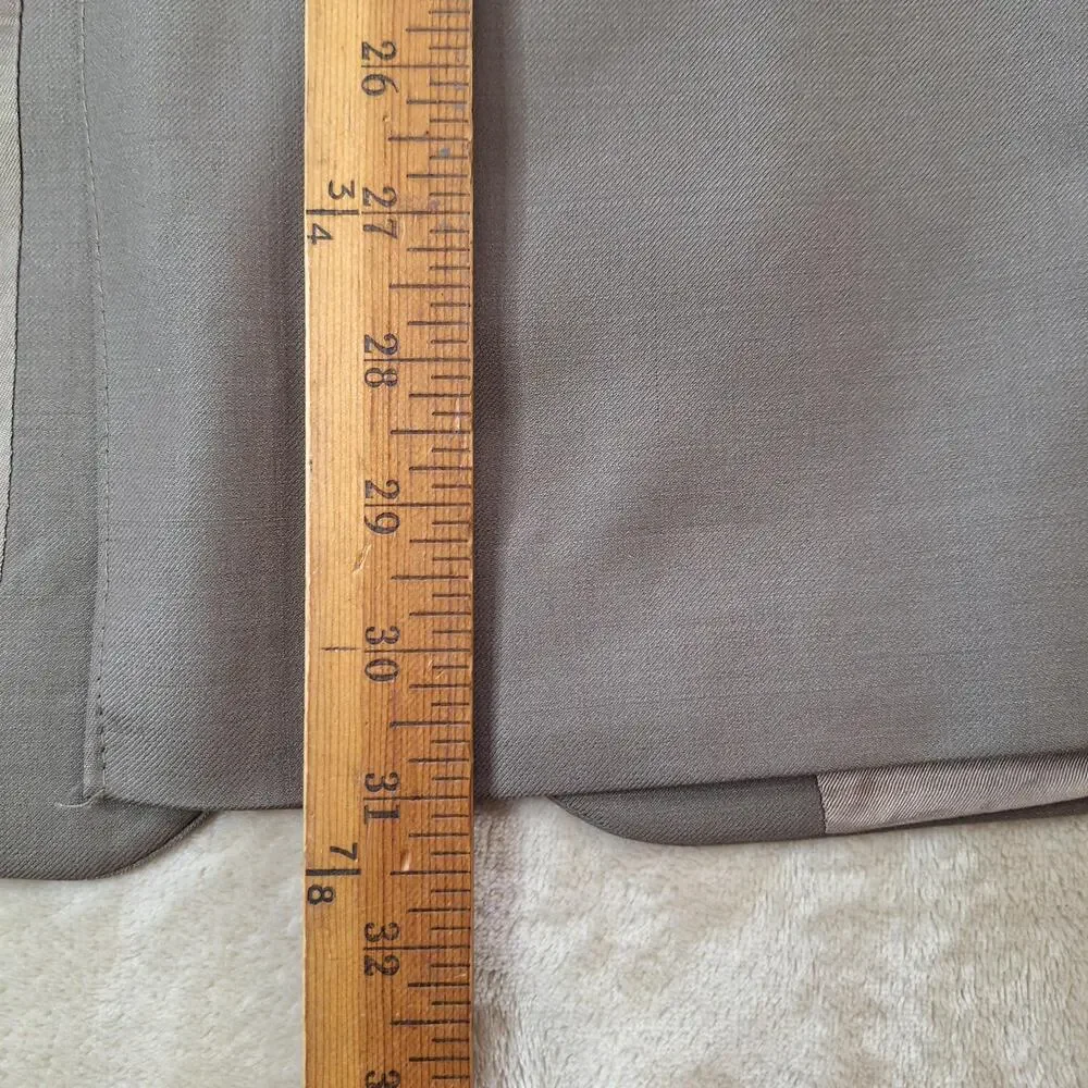 Chaps Ralph Lauren Suit Jacket Mens 42 Short Brown Wool Single Vent 2 Button